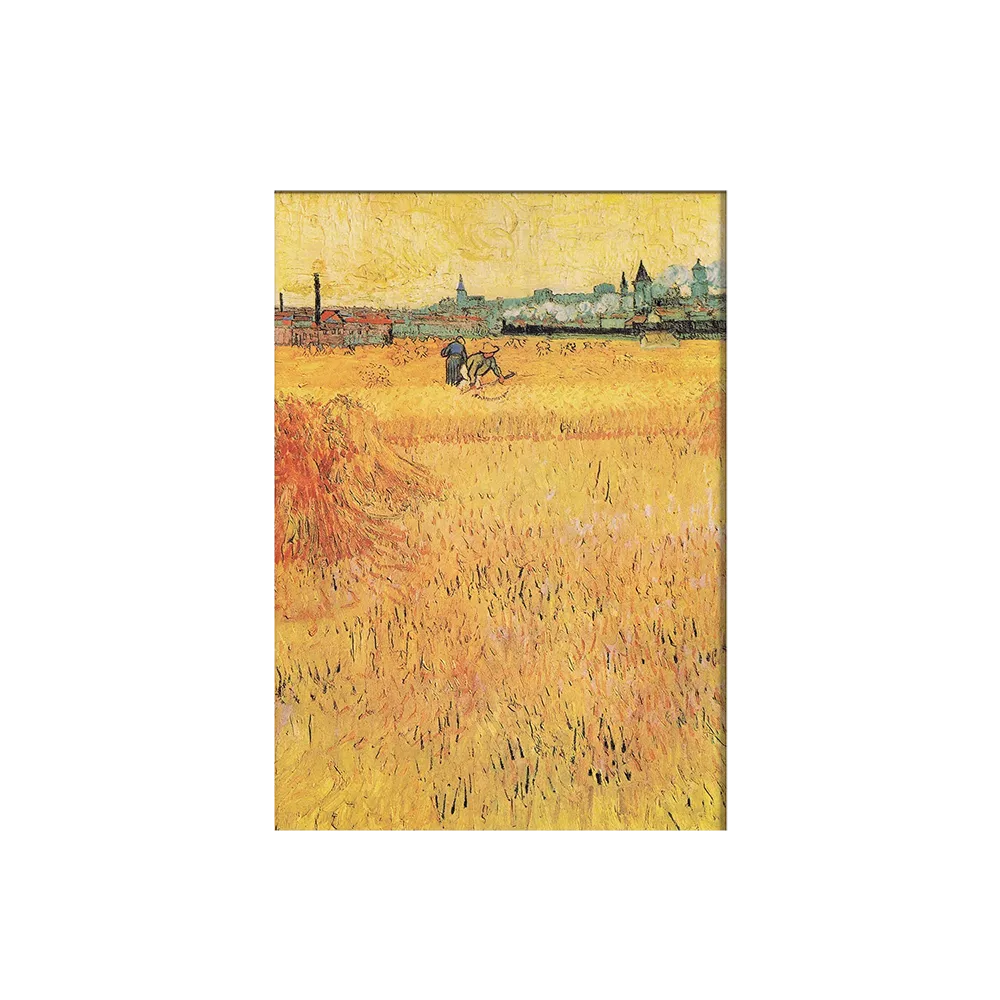 Búzamező kilátással Arles városára