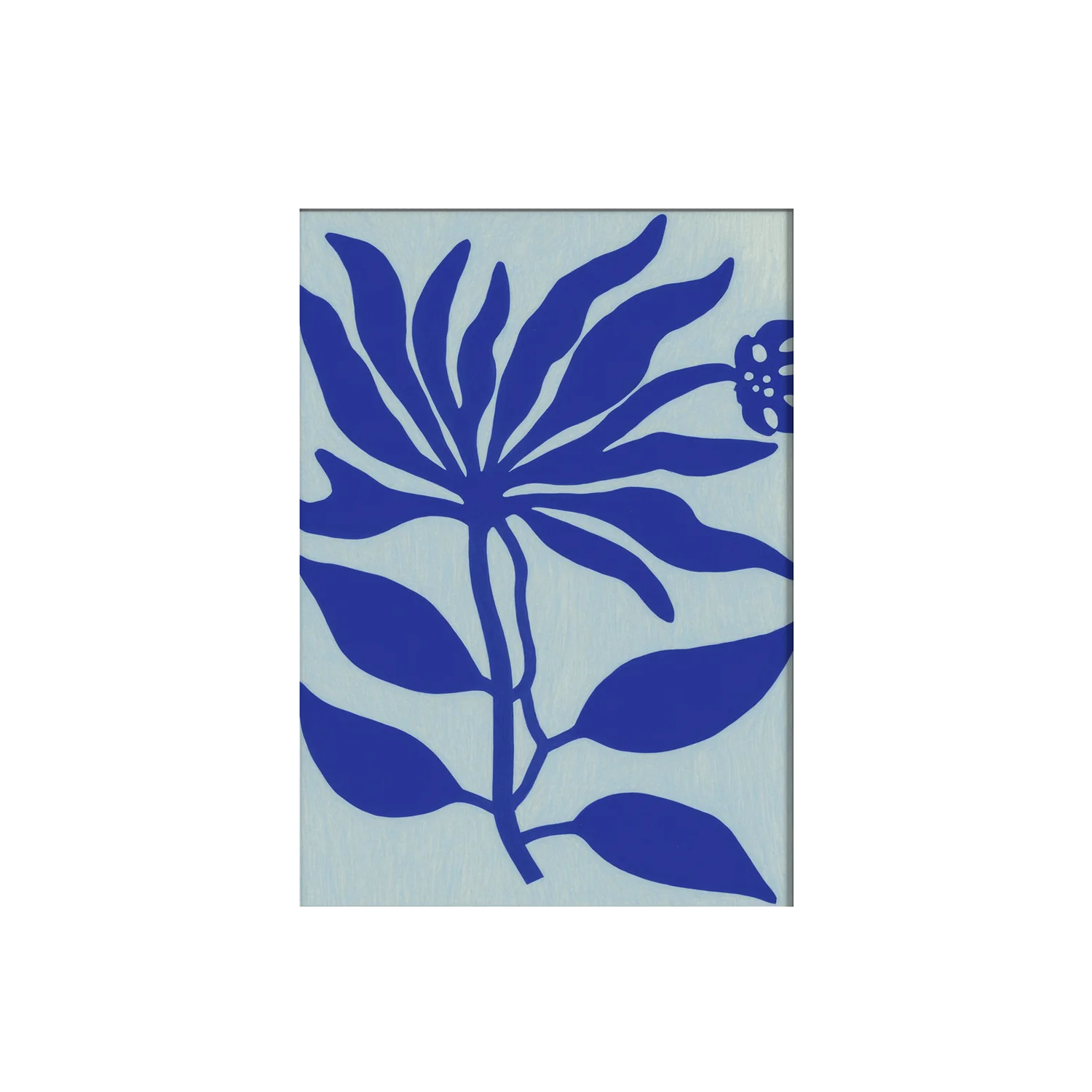 Kék minimál virág