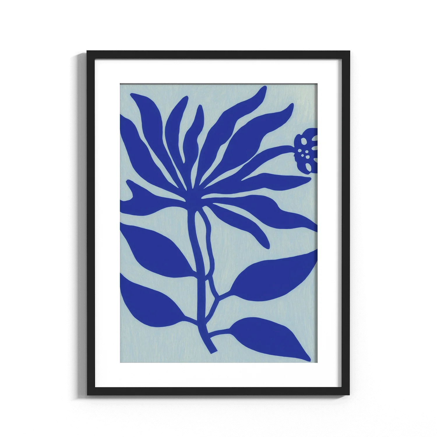 Kék minimál virág